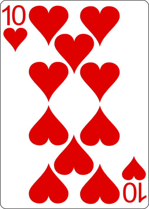 Ten of hearts